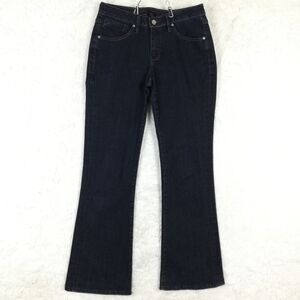 Jag Womens Jeans Low Rise Flare Leg Blue Denim‎ Dark Indigo Wash Stretch 6
